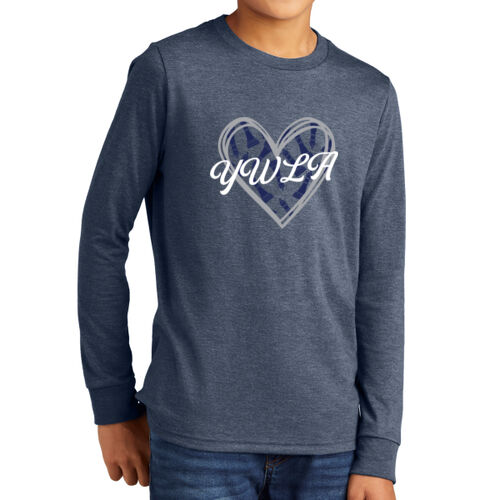 YOUTH District Tri-Blend  Navy Glitter Heart Thumbnail